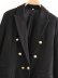 wholesale autumn metal buttons women s long woolen coat jacket NSAM6596