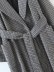 wholesale autumn gray plaid without buckle belt long woolen coat jacket NSAM6643