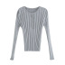 wholesale autumn two-color ribbed women s knitted sweater tight bottoming shirt NSAM6655