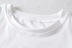 Impresión de camiseta casual de cuello redondo de cintura alta NSLD14088