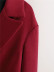 abrigo de lana largo simple con doble botonadura NSLD14108