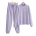 fashion hedging letter embroidery sweater loose casual pants NSAC14145