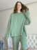 loose pullover sweatershirt strapped sports pants casual suit NSAC14172