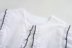 loose lace trim lapel cotton long-sleeved shirt  NSAM14285