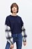 winter fake two-piece stitching sweater top  NSAM14292