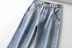 otoño nuevos pantalones de mezclilla de pierna ancha de cintura alta NSAC14363