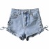 women s summer new high waist slim stretch denim shorts NSAC14457