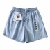 summer fashion casual elastic waist lace-up denim shorts  NSAC14458