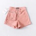 high waist color denim shorts  NSAC14459