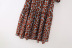 floral print stitching ruffled long sleeve shirt dress NSAM6670