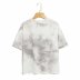 Casual loose short-sleeved tie-dye printed T-shirt NSAM6674