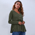 casual V-neck long-sleeved top  NSAL6713