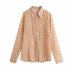 wholesale autumn chiffon printed shirt top NSAM6742