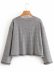 wholesale long-sleeved V-neck breasted side slit pullover sweater NSAM6760