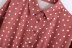 autumn polka dot long sleeve shirt dress  NSAM6800