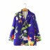 wholesale floral print casual fashion loose slim suit jacket NSAM6831