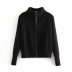 wholesale new women s retro zipper sweater top knitted jacket cardigan NSAM6836