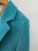 wholesale women s new lake blue corduroy one-button suit jacket NSAM6838