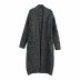wholesale autumn cross pattern long knitted coat NSAM6840