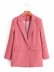 wholesale women s simple pink one-button suit loose casual jacket NSAM6845