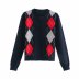 wholesale autumn two-color women s knitted cardigan sweater NSAM6920