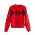 wholesale autumn two-color women s knitted cardigan sweater NSAM6920