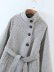 wholesale winter stand-up collar lapel long slimming belt woolen coat jacket NSAM6955