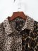 long leopard print color matching dress NSAM6966