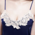 new ladies sexy sling nightdress embroidered lace ice silk deep V sling pajamas NSMR6989