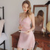 women summer lace suspenders nightdress hollow backless sexy pajamas NSMR6990