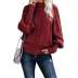 women s solid color lantern sleeve half turtleneck fashion British loose pullover sweater NSYH7104