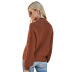 autumn and winter new solid color cable half turtleneck long-sleeved pullover sweater NSYH7106