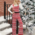 Christmas knitted jumpsuit NSYH7113
