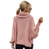blasting solid color loose bat sleeve women s fall new pullover turtleneck sweater NSYH7123