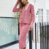 V-neck casual knitted suit NSYH7124