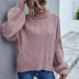 loose pullover turtleneck sweater NSYH7127