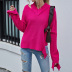 loopholes fluorescent color knitted bottoming shirt British style loose V-neck pullover sweater NSYH7135