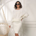 new size women s loose bat sleeve long pullover sweater dress NSYH7166