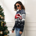 women s Christmas snowflake ladies pullover long-sleeved loose jacquard sweater NSYH7168