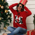 hot style women s little penguin jacquard loose long-sleeved sweater pullover Christmas sweater NSYH7169