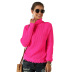 autumn and winter high-neck bottoming fluorescent color hole distressed long-sleeved sweater  NSYH7191