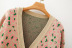 leopard print pink short high waist sweater NSAM7209
