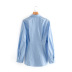 women s new lapel long-sleeved slim poplin shirt  NSAM7228