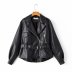 slim fit motorcycle leather jacket  NSAM7233