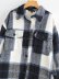 wholesale winter casual mid-length loose woolen plaid coat jacket  NSAM7265