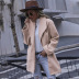 hot sale women s autumn and winter coats fashion hooded mid-length woolen coat  NSDF7287