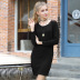 solid color fashion long-sleeved slim dress NSYH7447