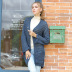  loose bat sleeve ladies mid-length knitted cardigan NSYH7448