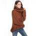 plus size loose turtleneck pullover sweater NSYH7458