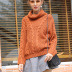  thick warm solid color sweater  NSYH7468